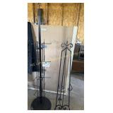 Black metal spinning display, 69" tall, Black