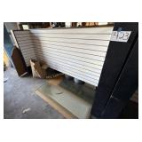 Slatwall retail display on castors