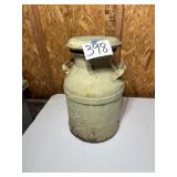 Painted Milk Can 21.5" tall