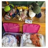 Lot of misc. material, candles, craft supplies