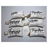 WT Collections 6- mini pillows Home, Forever,