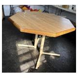 Octagon Formica Top Table
