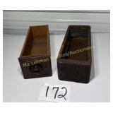 2 Antique sewing drawers