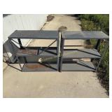 2 Metal Storage Shelves