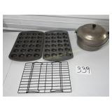 Mini Muffin Tins, Wire Rack, Cheese Slicer,