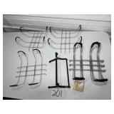 7 Box of Wire Headstone Toppers, One black metal