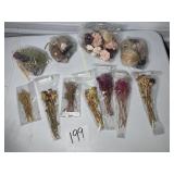 3 Mixed Sola Flower Bouquets, Flower Buds, Misc.