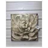 White Flower Canvas Wall Hanging
