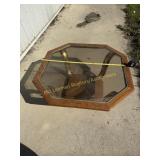 Octagon shaped Oak Coffee Table