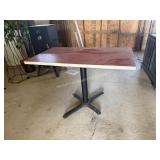Center pedestal Formica top table