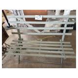 Vintage slatted bench