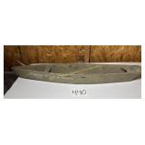 Rustic wood boat