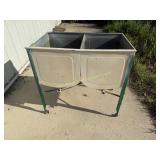 Double Galvanized Wash Tub Basin