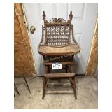 Victorian Style Rattan caned Baby Highchair