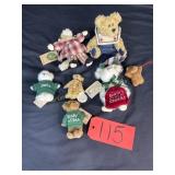 Boyds Bears, 7 Mini Bears, Some Holiday