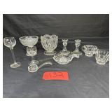 Glass Crystal: Cups, Candle Holder, StemWare