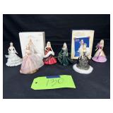 6 Vintage Hallmark Barbie Ornaments