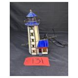Light Up Stain Glass Lighthouse