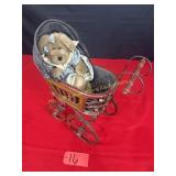 Boyd's Bear with Baby buggy