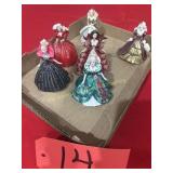 (6) Barbie Keepsake OrnamentsHallmark holiday