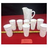 Indiana Glass ' Colony Harvest' White pitcher