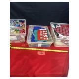 3 Totes of tissue paper, bows, bags, etc.