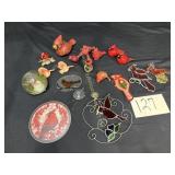 Cardinal Lot: Lefton Figurine, S&P Shakers, S