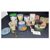 Box of Decorative Tinssome Holiday, M&M, Cats,