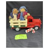 Boyd's Bear with a Hallmark Christmas truck