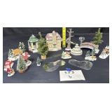 Christmas Village Train Station, Gazebo, Wishing