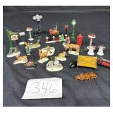 Miniature Snow Village Accessories--Animals,