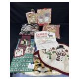 Holiday Pillows, Gift Bags, Wall Hangings, Rugs