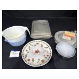 Serving Trays, Spouted Bowl w/ Measurements,