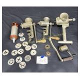 Meat Grinders and Frosting Decorating Items
