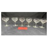 6 Fostoria crystal stemware