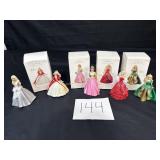5 Vintage Hallmark Barbie Ornaments