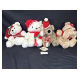 Box of misc. Christmas bears