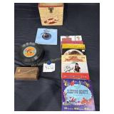 record case full of records, also includes a