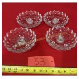 Fostoria 3 footed taper holders
