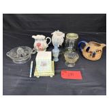 Antique juicer, Japan pitcher, Germany pitcher,