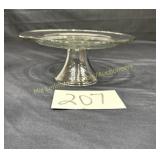 Clear Glass Pedestal Cake Stand