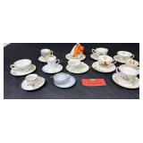 Flat of China Cups & SaucersFine China from