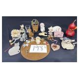 Small Baskets, Gourd Cardinal, Cat Figurines,