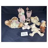 Boyds Bears: 6 Bears, Chair, Jalopy