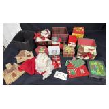 Flat of Christmas gift boxes