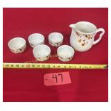 Halls Jewel Tea, pitcher, 5 cups(no handles)
