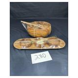 New Pacific merchants acacia bowls, salad bowl,