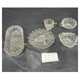 Fostorian 3-Toed Tid-bit, 41/2' Round Nappy w/