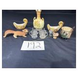4 Mini Rootbeer Mugs, Votive Holder, Ceramic