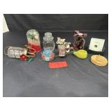2 Hummingbird Feeders, Coasters, Yankee Candles &